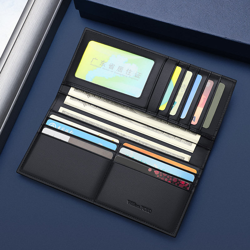 Luxury Cowhide Leather Wallet for Men – Slim, Stylish & Multi-Card Slotsh