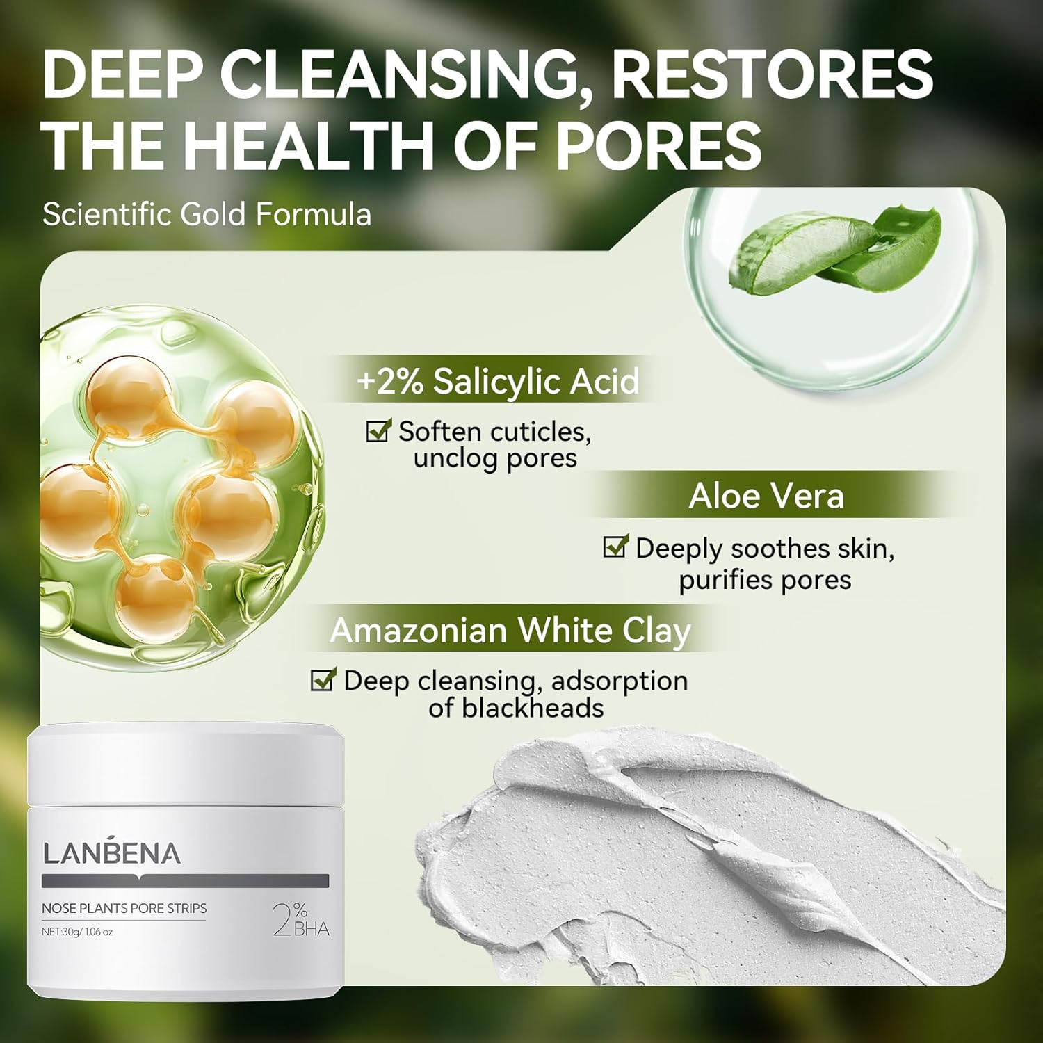 LANBENA Blackhead Remover Peel Off Face Mask