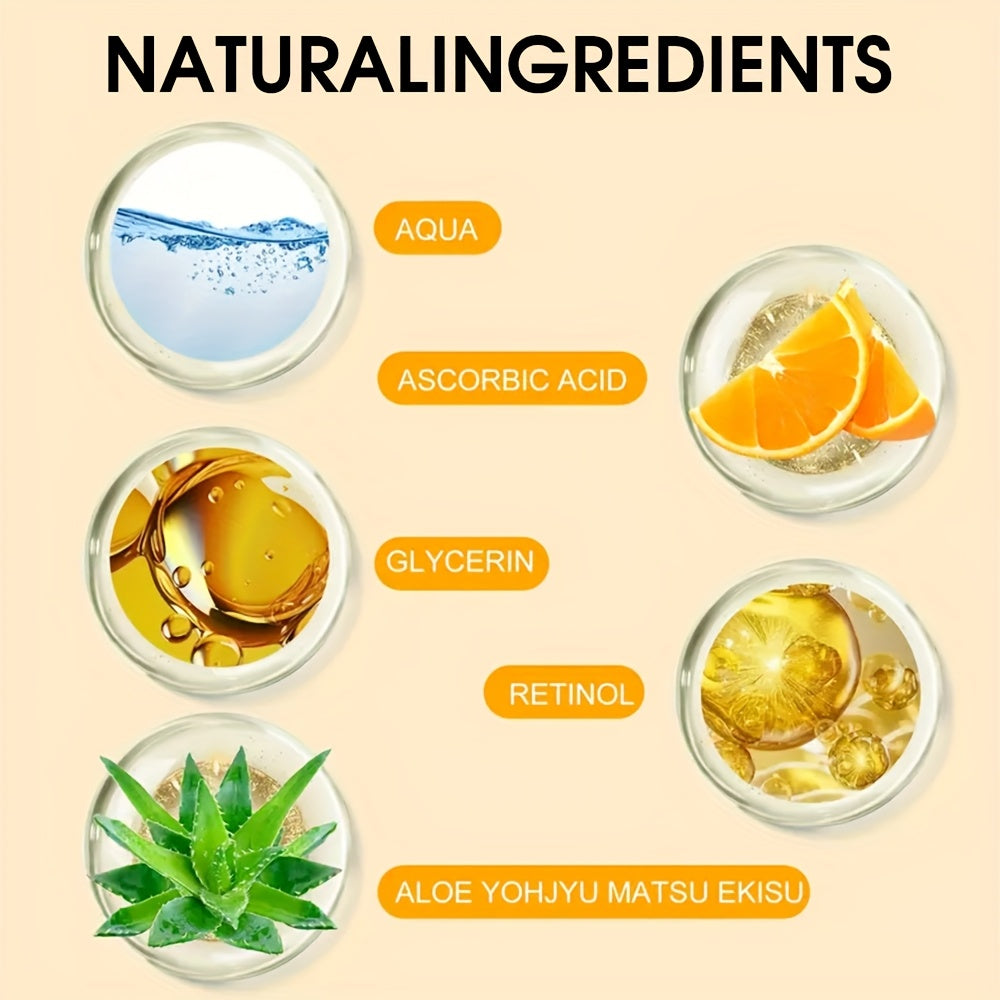 SUYARUN 20% Vitamin C Brightening Serum with Niacinamide, Ceramide, Peptides & Retinol - 48H Hydration, Evens Light Beige & Firms Light Beige, Hypoallergenic Fragrance-Free Formula, Dropper Applicator, Lightweight Non-Greasy,