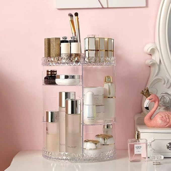 Rotating Cosmetic Organizer - Makeup Storage