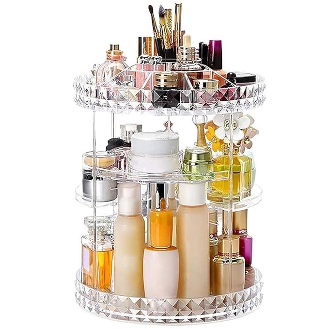 Rotating Cosmetic Organizer - Makeup Storage