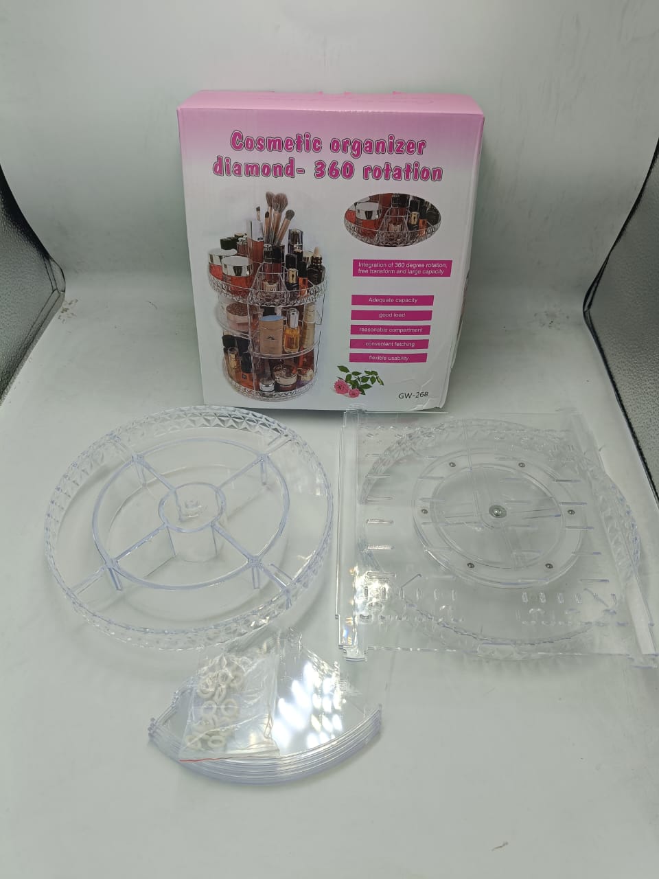 Rotating Cosmetic Organizer - Makeup Storage