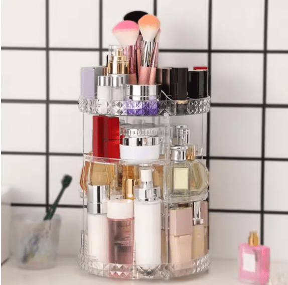 Rotating Cosmetic Organizer - Makeup Storage