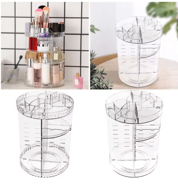 Rotating Cosmetic Organizer - Makeup Storage